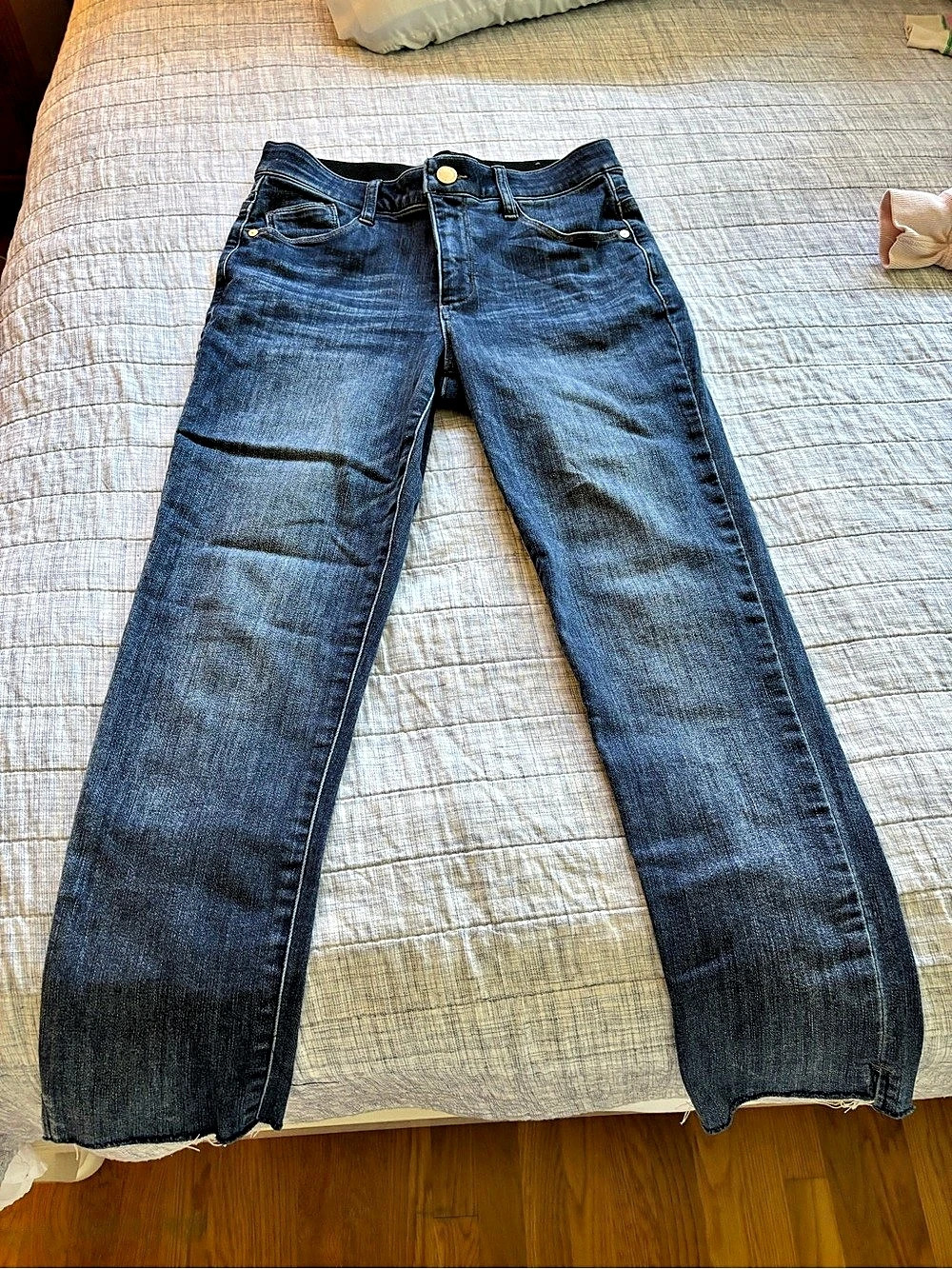 Blue Straight Leg Jeans